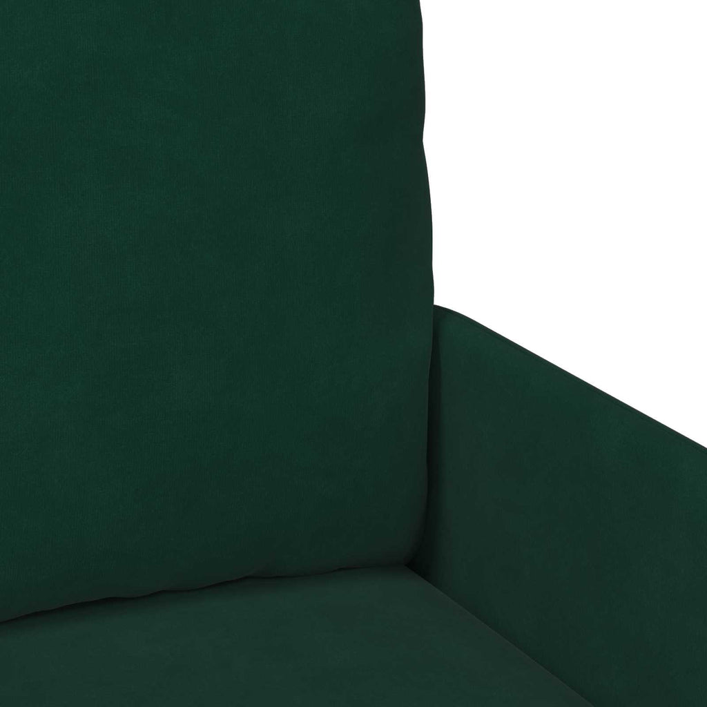 vidaXL Zestawy sof 3 pcs Ciemna zieleń 115 x 56 x 80 cm sklejka