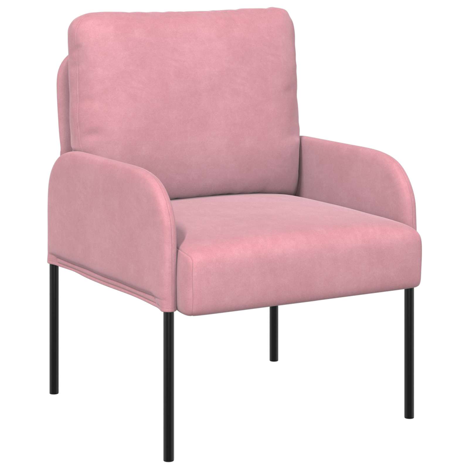 vidaXL Zestawy sof z poduszką 3 pcs Różowy 115 x 56 x 80 cm sklejka