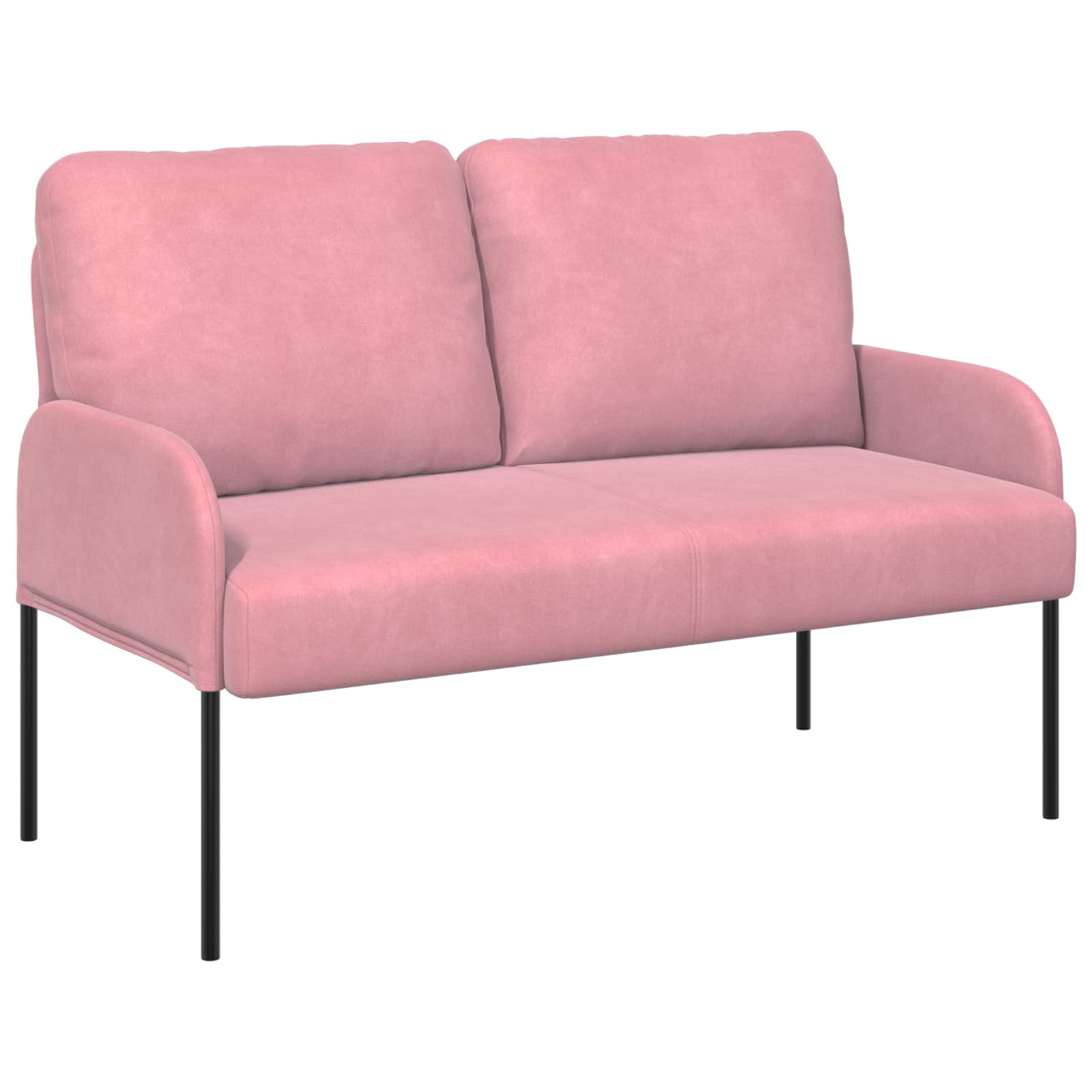 vidaXL Zestawy sof z poduszką 3 pcs Różowy 115 x 56 x 80 cm sklejka