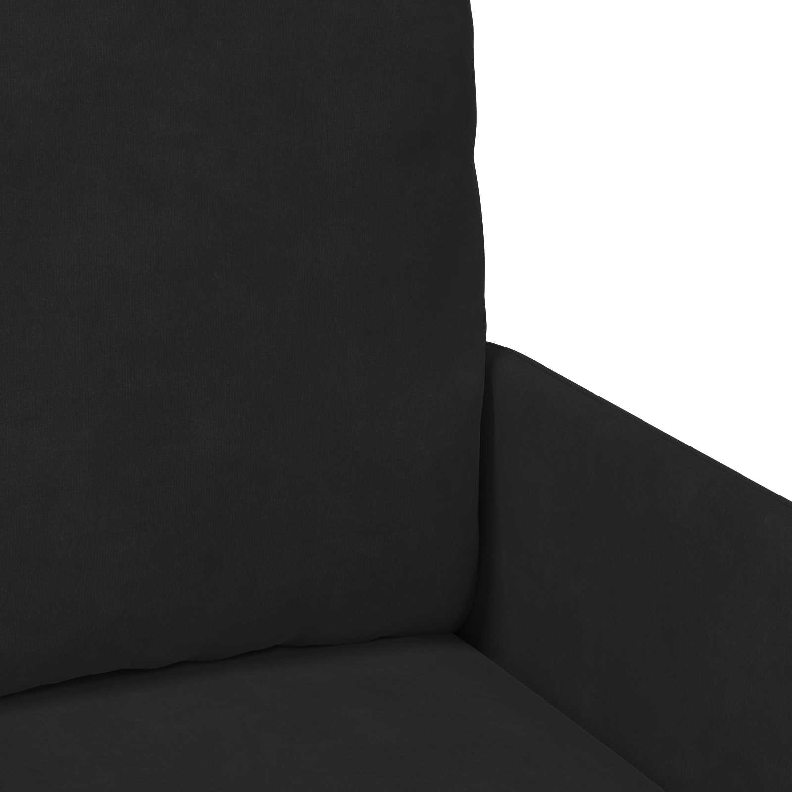 vidaXL Zestawy sof z poduszką 3 pcs Czarny 115 x 56 x 80 cm sklejka