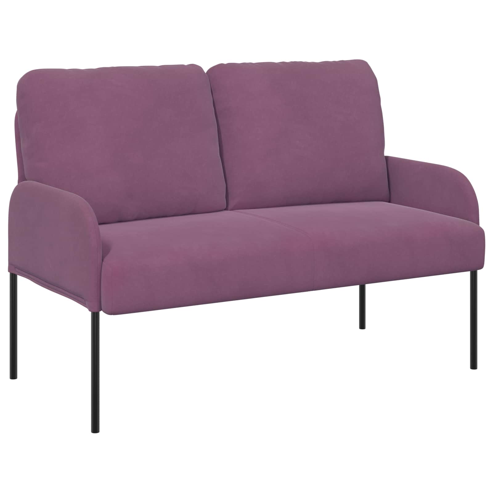 vidaXL Zestawy sof z poduszką 3 pcs Fioletowy 115 x 56 x 80 cm sklejka