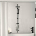 vidaXL System Prysznicowy Czarny 47 x 20 x 95 cm Stal nierdzewna