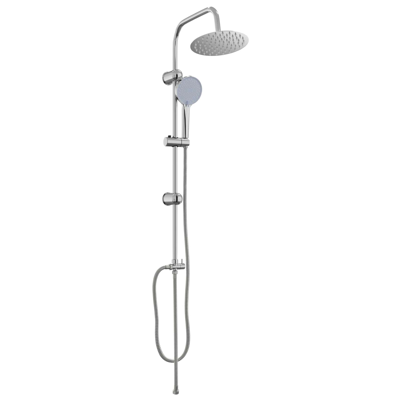 vidaXL System Prysznicowy Srebrny 47 x 20 x 95 cm Stal nierdzewna