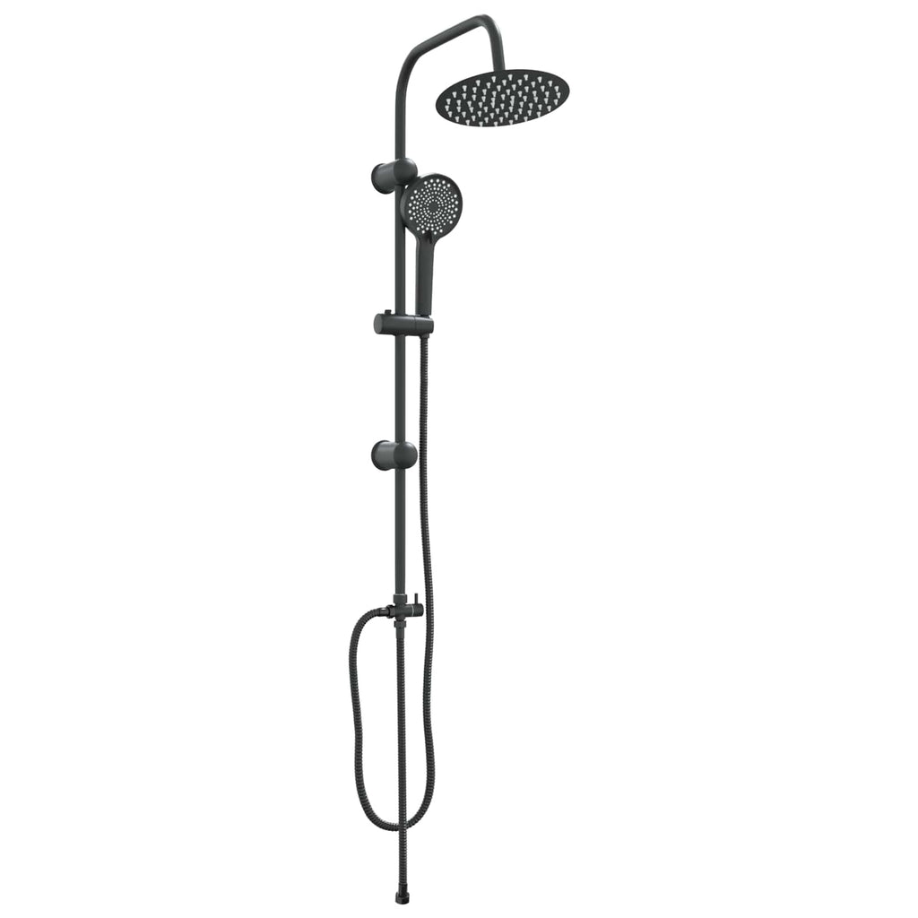 vidaXL System Prysznicowy Czarny 47 x 20 x 95 cm Stal nierdzewna