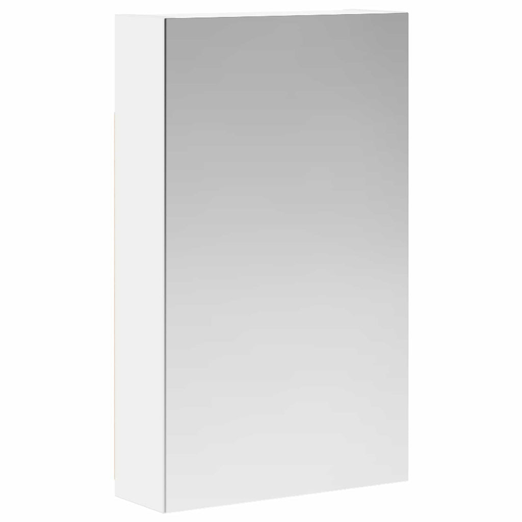 vidaXL Szafka z lustrem do łazienki z półką Biały 30 x 10,5 x 50 cm