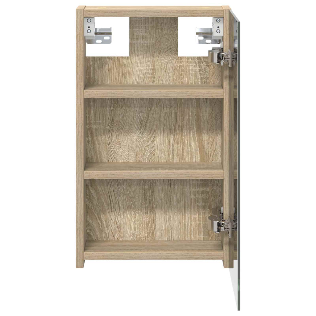 vidaXL Szafka z lustrem do łazienki Dąb Sonoma 30 x 10,5 x 50 cm