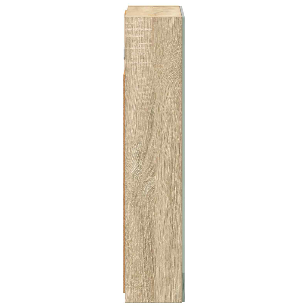 vidaXL Szafka z lustrem do łazienki Dąb Sonoma 30 x 10,5 x 50 cm