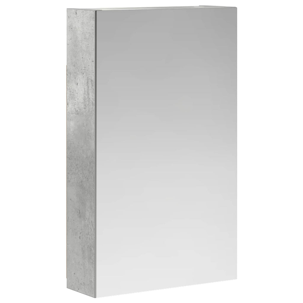 vidaXL Szafka z lustrem do łazienki Betonowy szary 30 x 10,5 x 50 cm