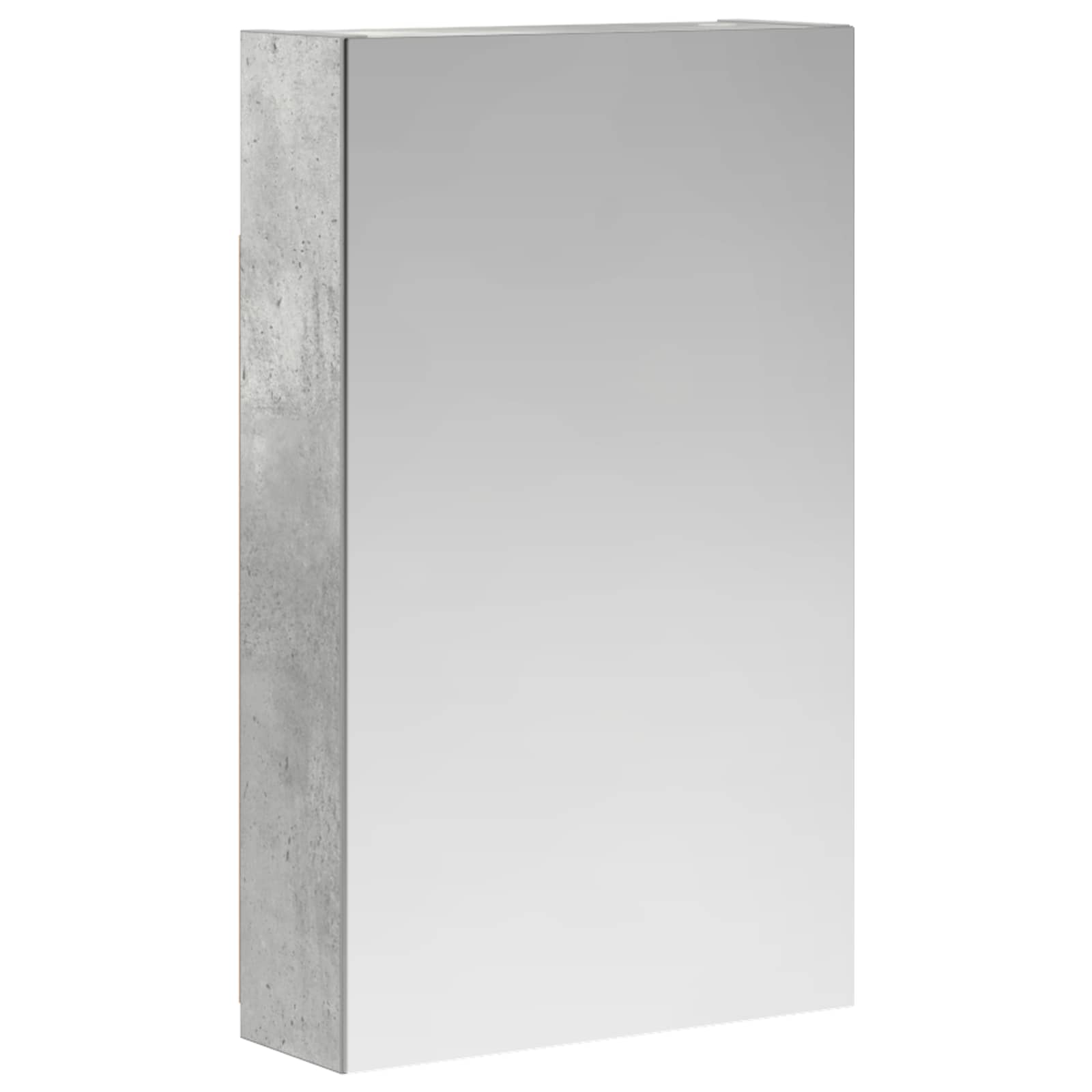 vidaXL Szafka z lustrem do łazienki Betonowy szary 30 x 10,5 x 50 cm