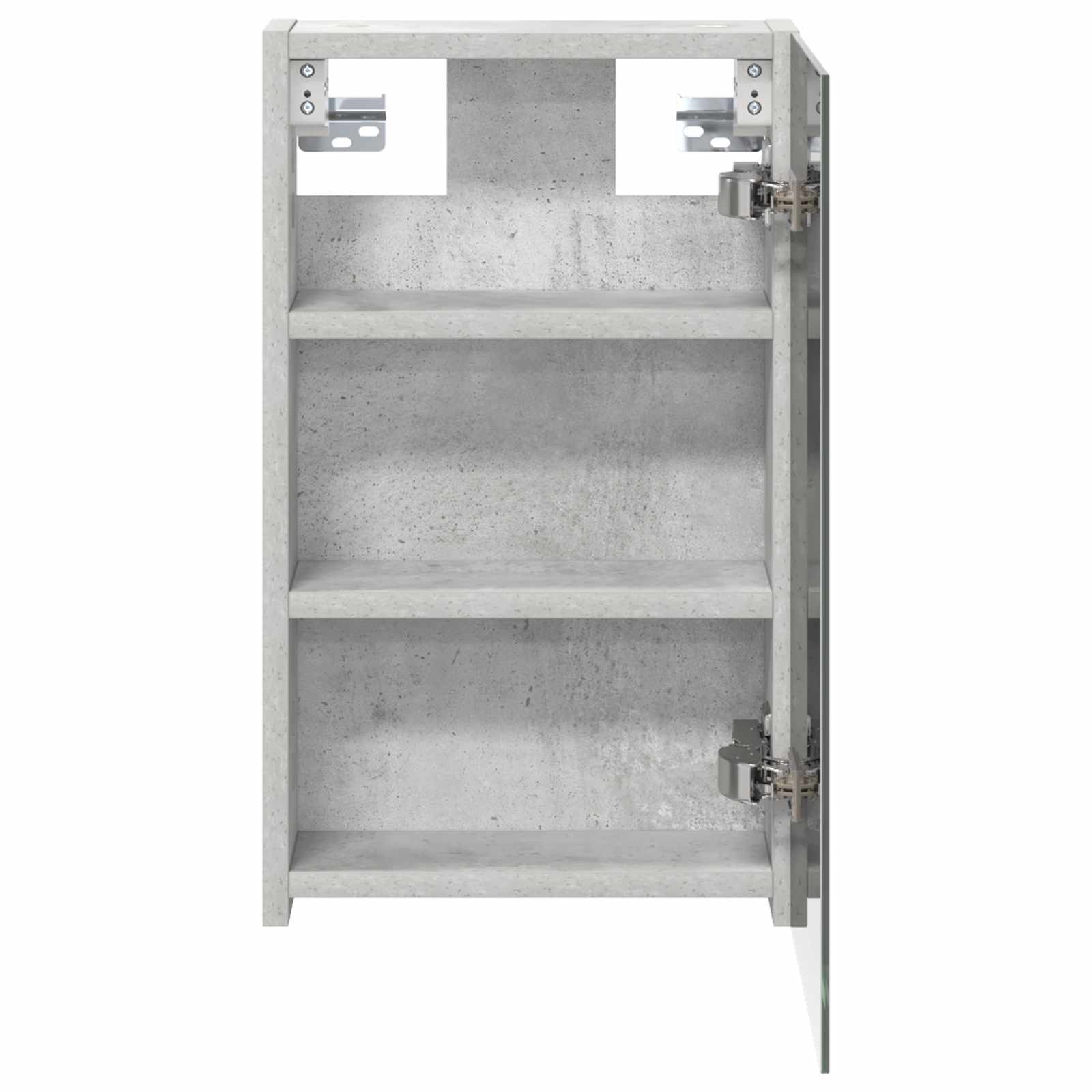 vidaXL Szafka z lustrem do łazienki Betonowy szary 30 x 10,5 x 50 cm