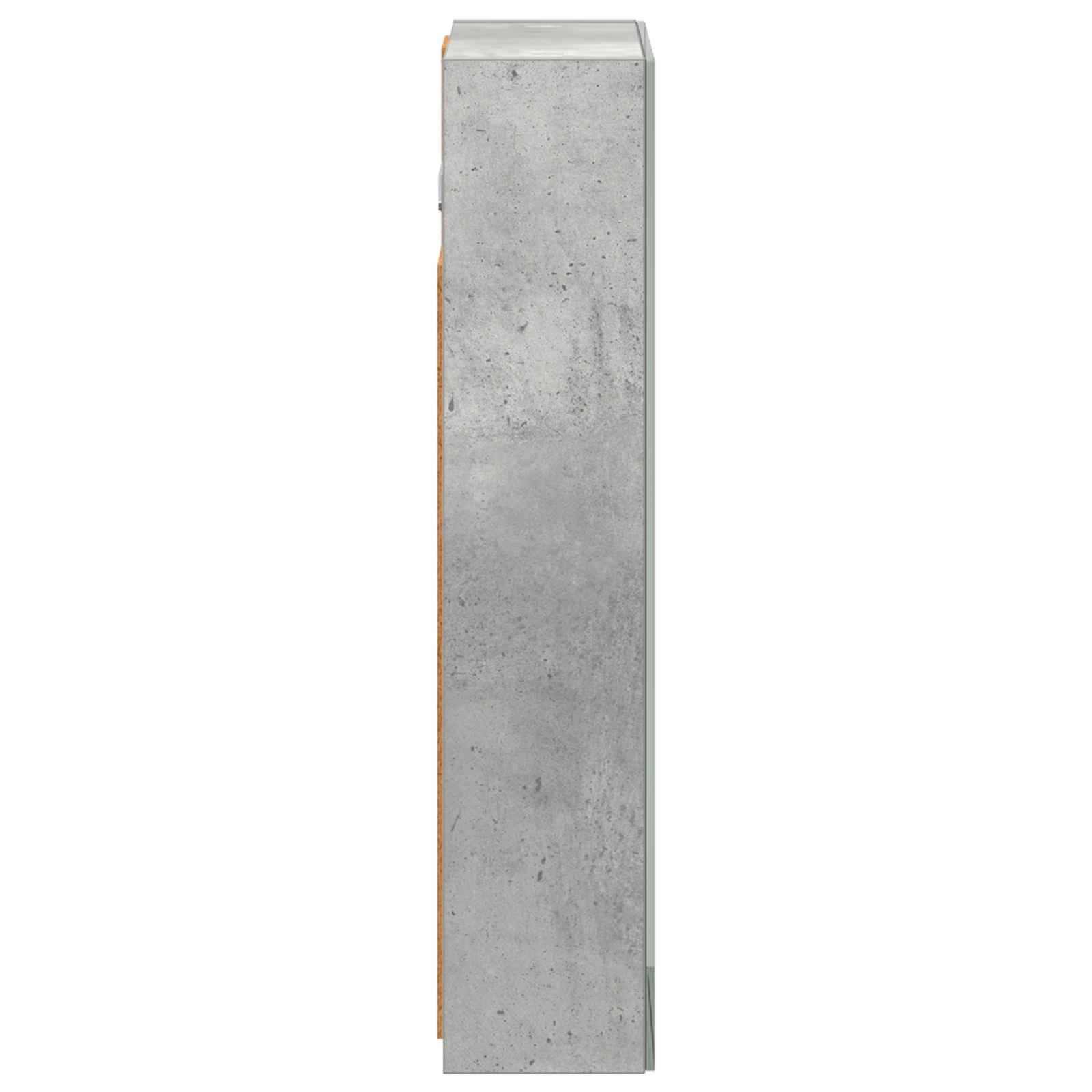 vidaXL Szafka z lustrem do łazienki Betonowy szary 30 x 10,5 x 50 cm