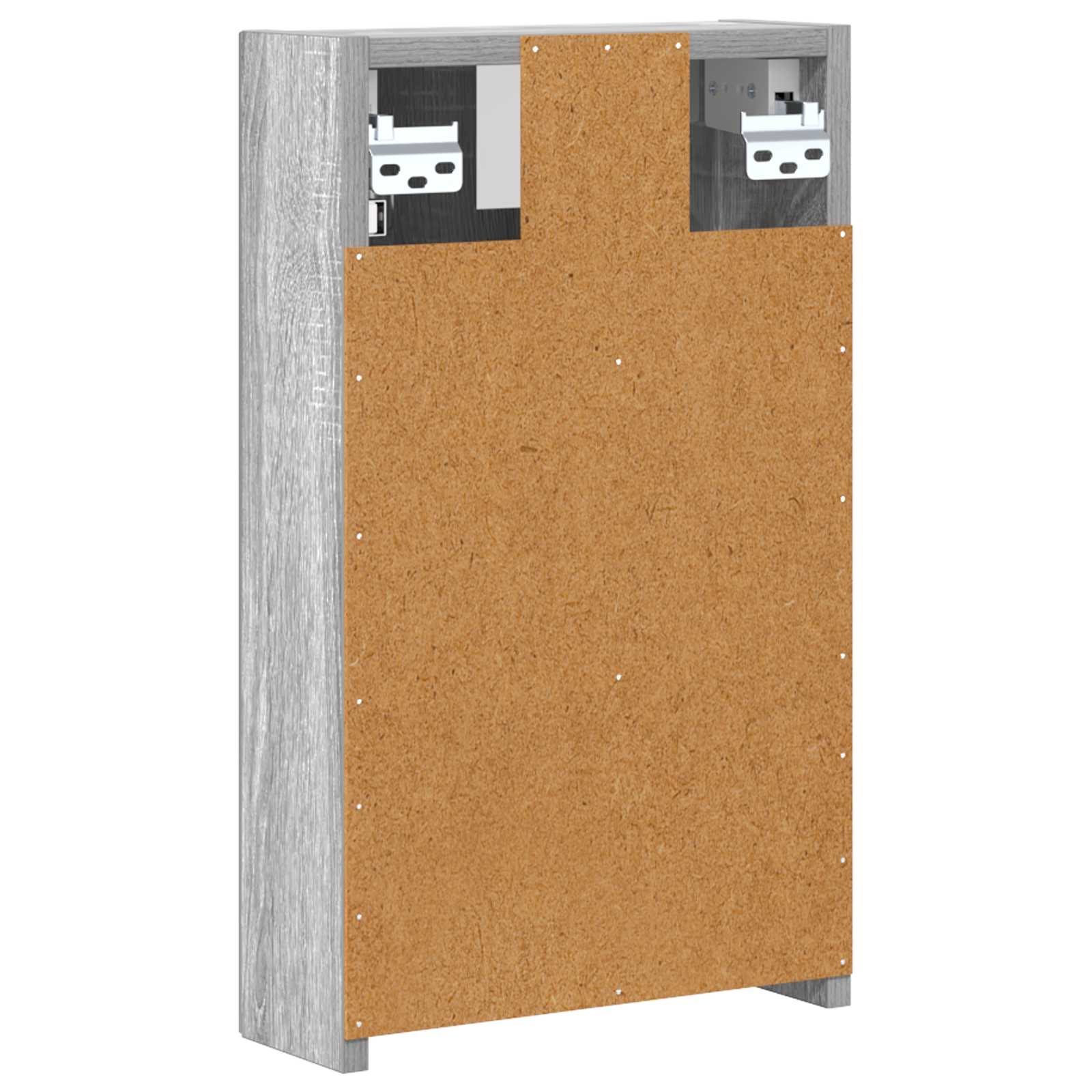 vidaXL Szafka z lustrem do łazienki Szary Sonoma 30 x 10,5 x 50 cm