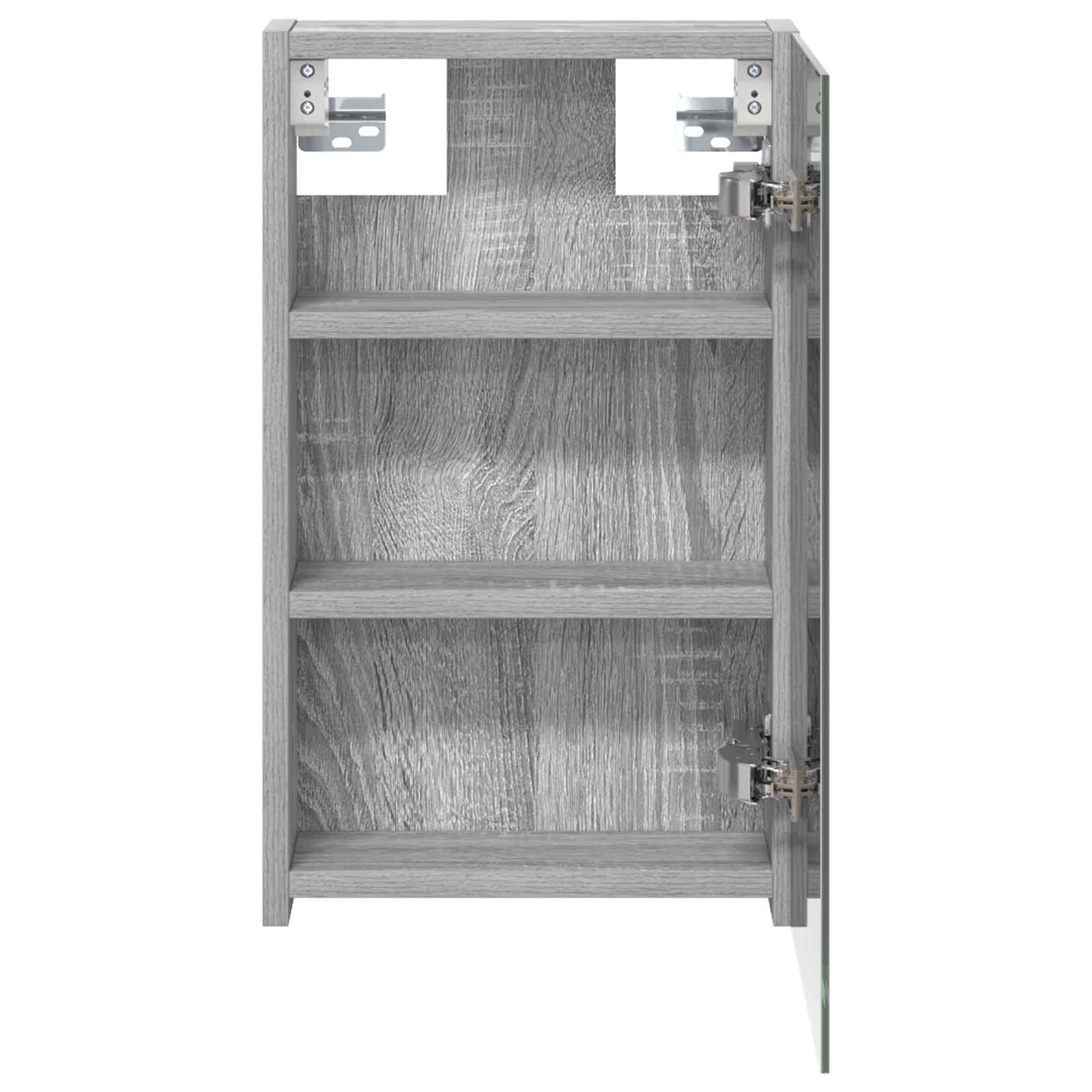 vidaXL Szafka z lustrem do łazienki Szary Sonoma 30 x 10,5 x 50 cm