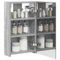 vidaXL Szafka z lustrem do łazienki Szary Sonoma 30 x 10,5 x 50 cm