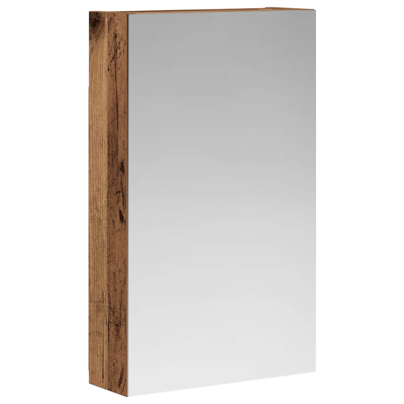 vidaXL Szafka z lustrem do łazienki Stare drewno 30 x 10,5 x 50 cm