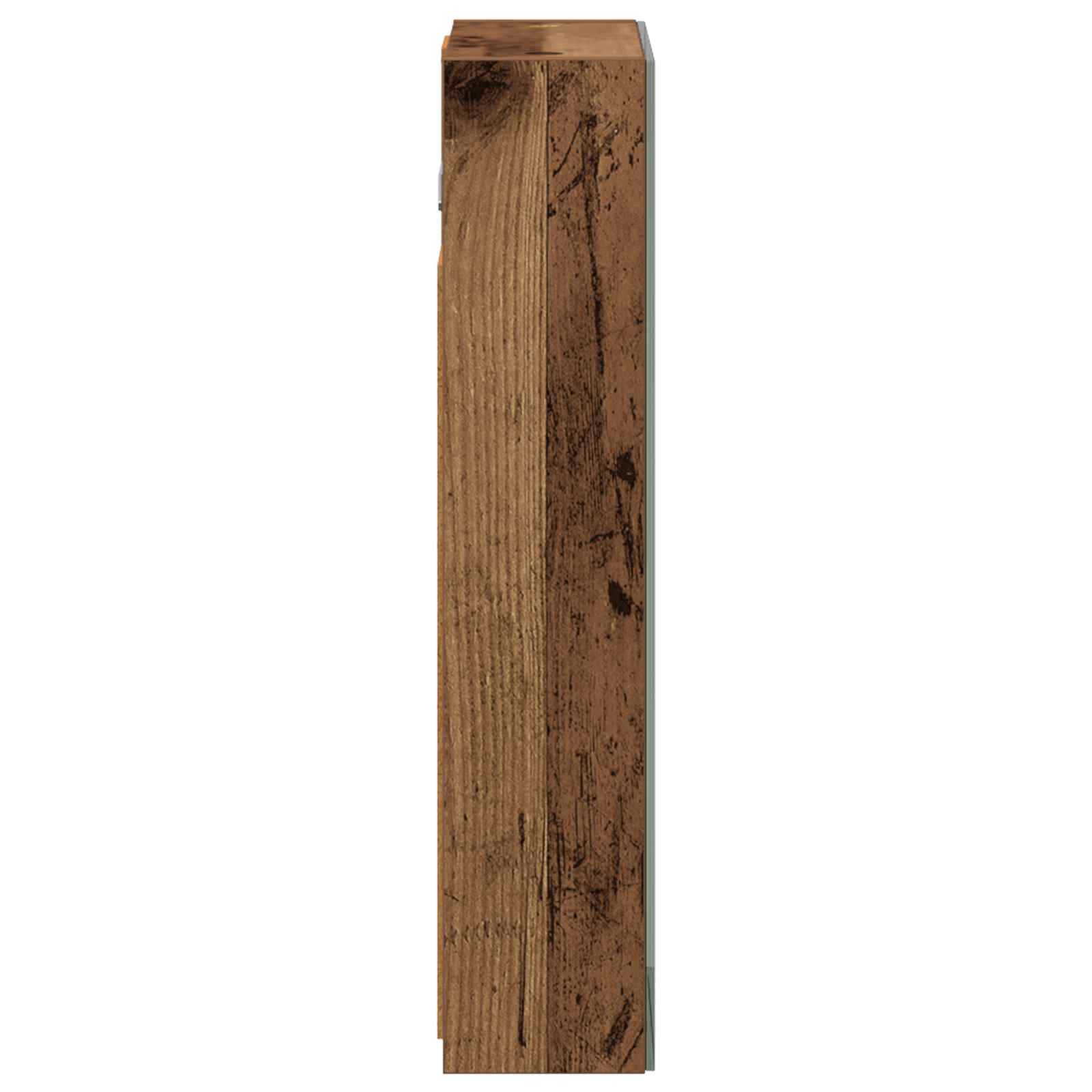 vidaXL Szafka z lustrem do łazienki Stare drewno 30 x 10,5 x 50 cm