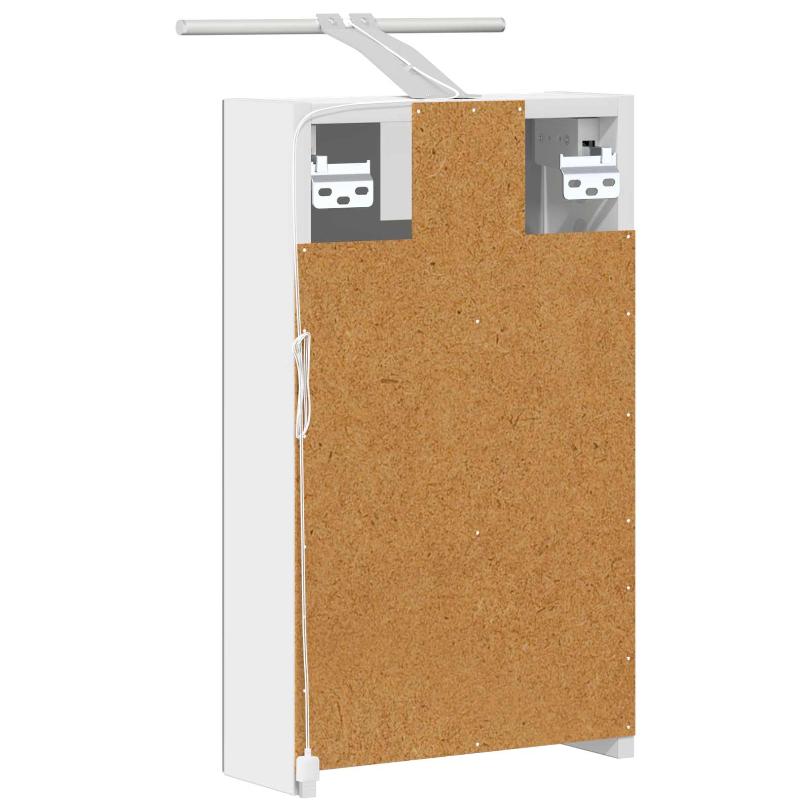 vidaXL Szafka z lustrem do łazienki z półką Biały 30 x 10,5 x 50 cm