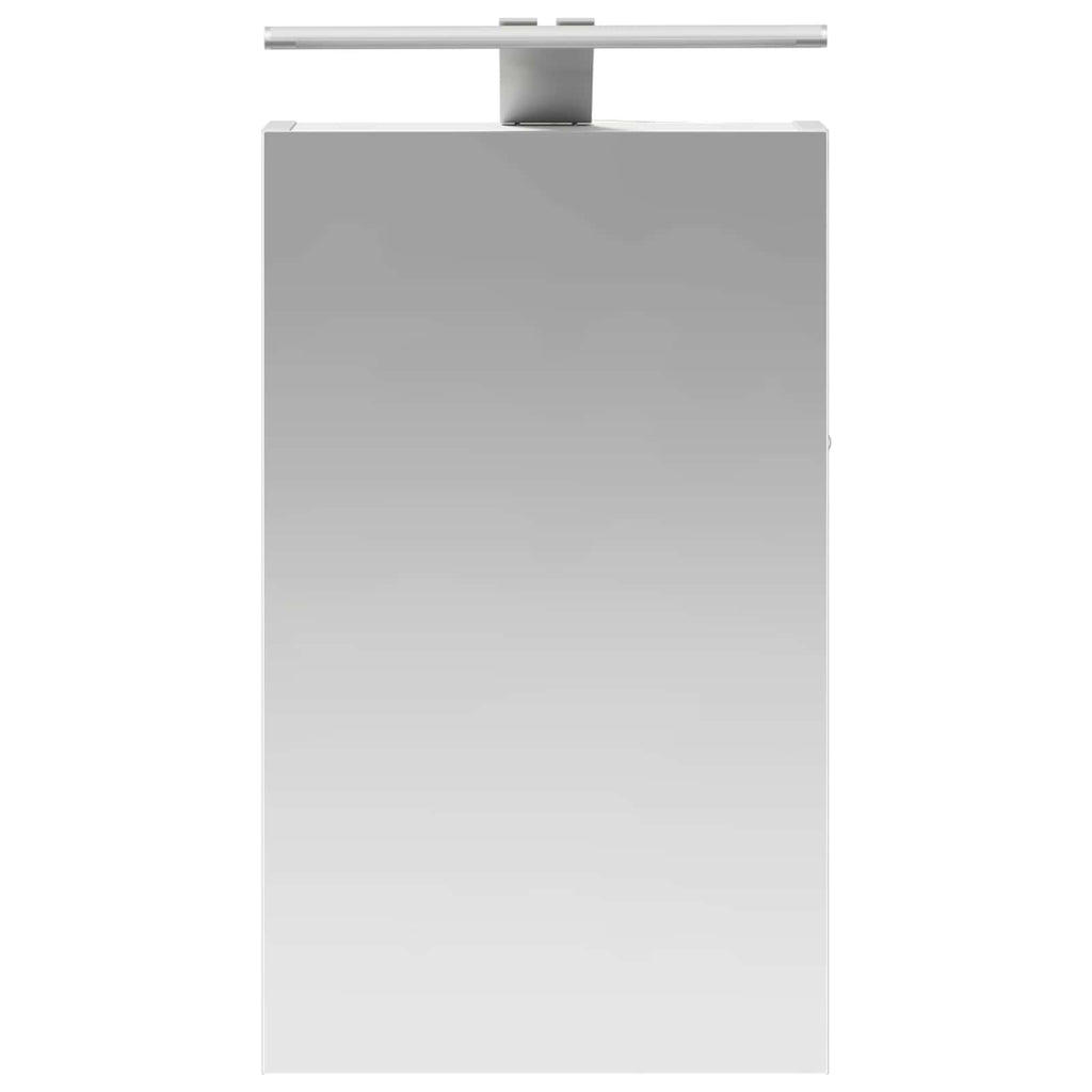 vidaXL Szafka z lustrem do łazienki z półką Biały 30 x 10,5 x 50 cm