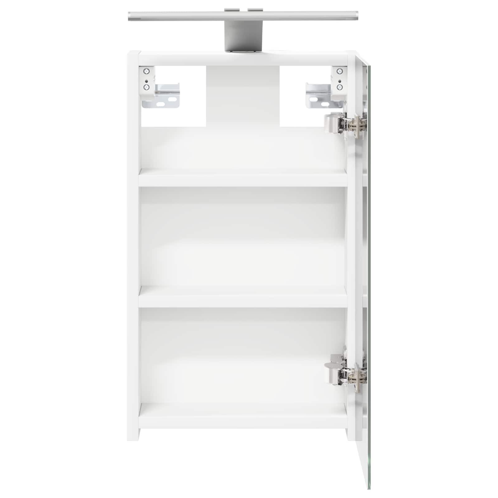 vidaXL Szafka z lustrem do łazienki z półką Biały 30 x 10,5 x 50 cm