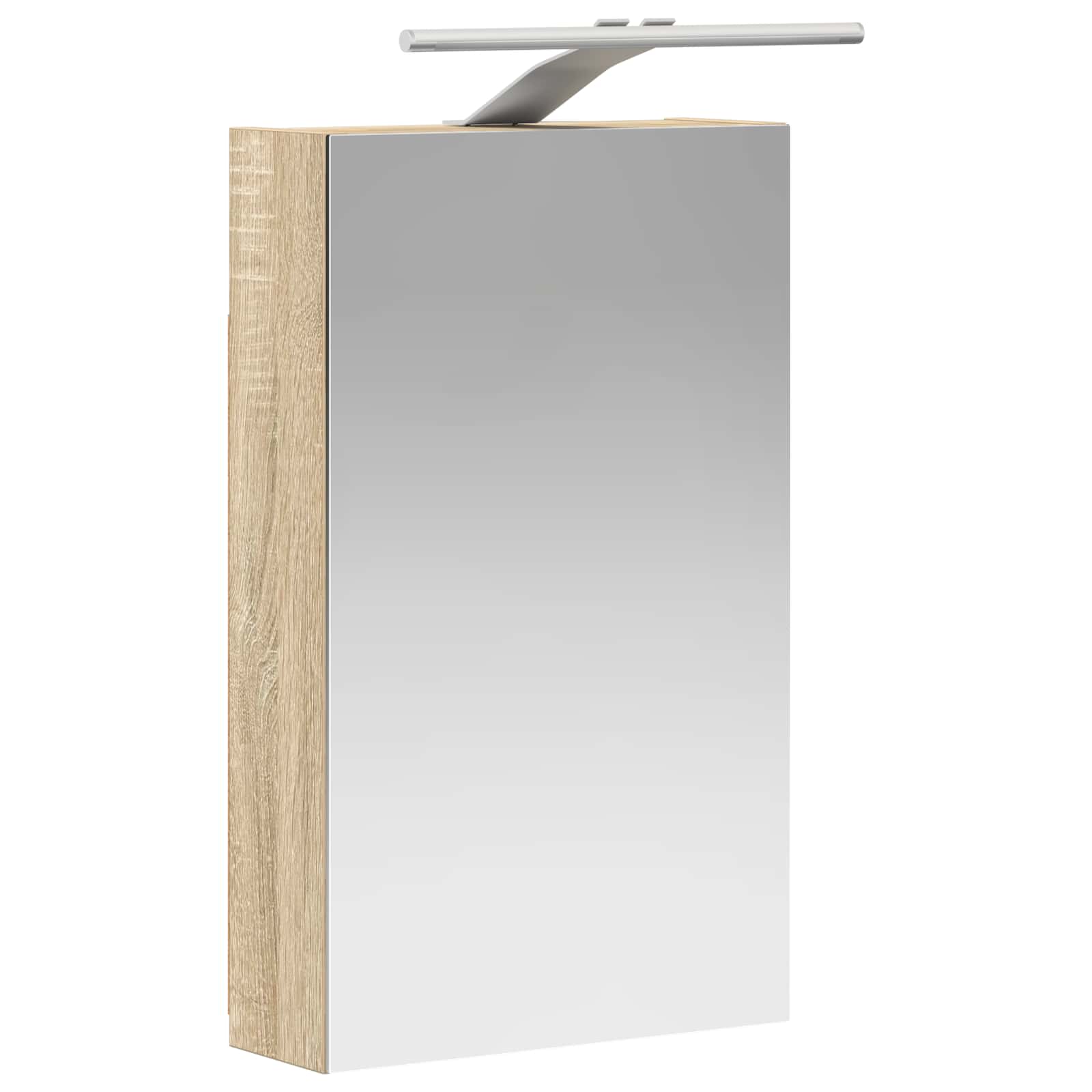 vidaXL Szafka z lustrem do łazienki Dąb Sonoma 30 x 10,5 x 50 cm