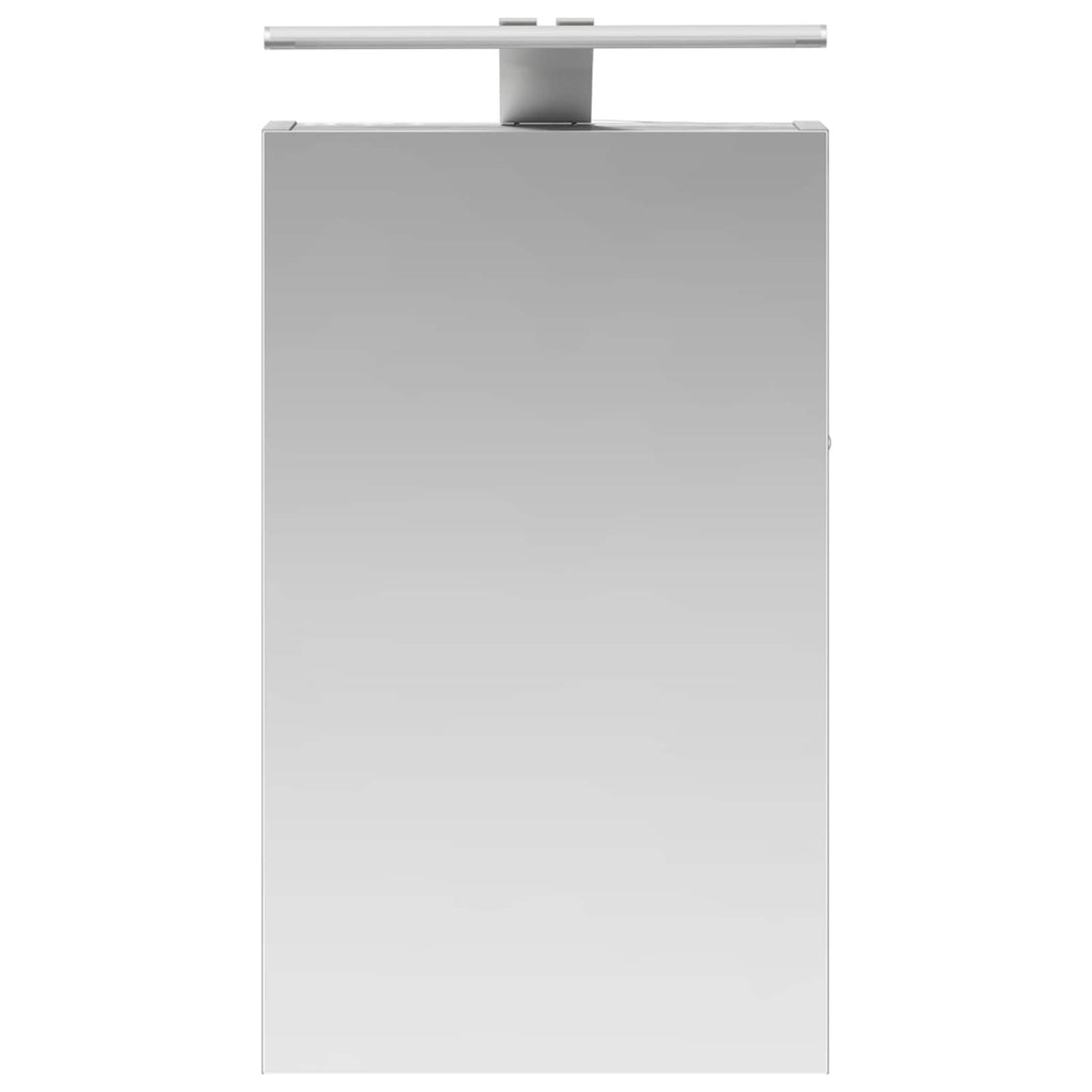 vidaXL Szafka z lustrem do łazienki Szary Sonoma 30 x 10,5 x 50 cm