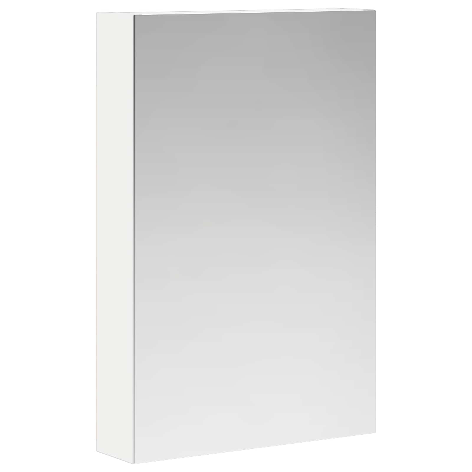vidaXL Szafka z lustrem do łazienki z półką Biały 40 x 10,5 x 60,5 cm