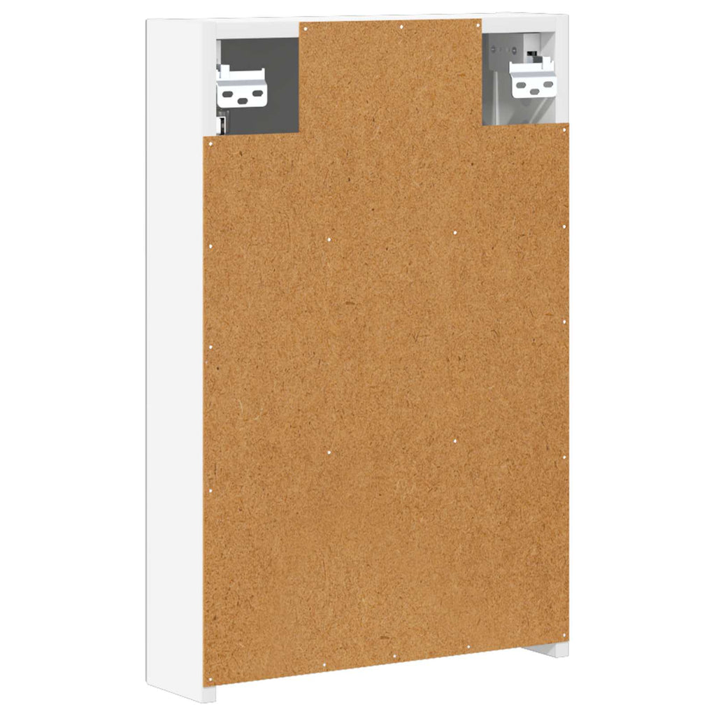vidaXL Szafka z lustrem do łazienki z półką Biały 40 x 10,5 x 60,5 cm
