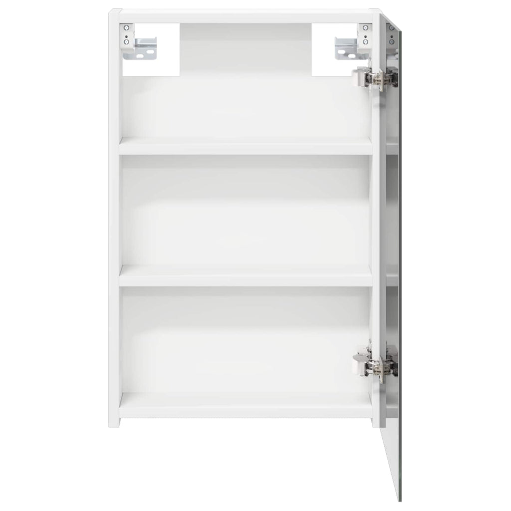 vidaXL Szafka z lustrem do łazienki z półką Biały 40 x 10,5 x 60,5 cm