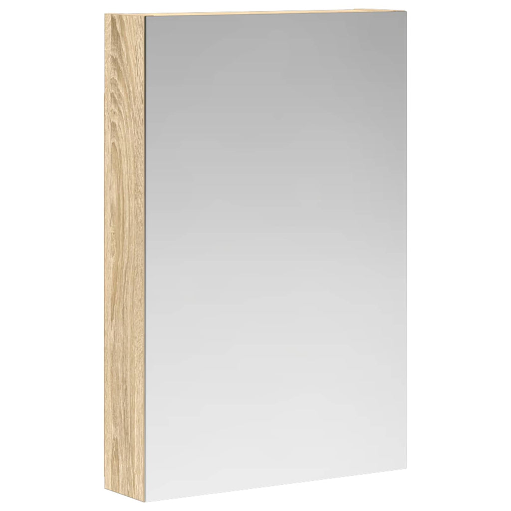 vidaXL Szafka z lustrem do łazienki Dąb Sonoma 40 x 10,5 x 60,5 cm