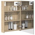 vidaXL Szafka z lustrem do łazienki Dąb Sonoma 40 x 10,5 x 60,5 cm