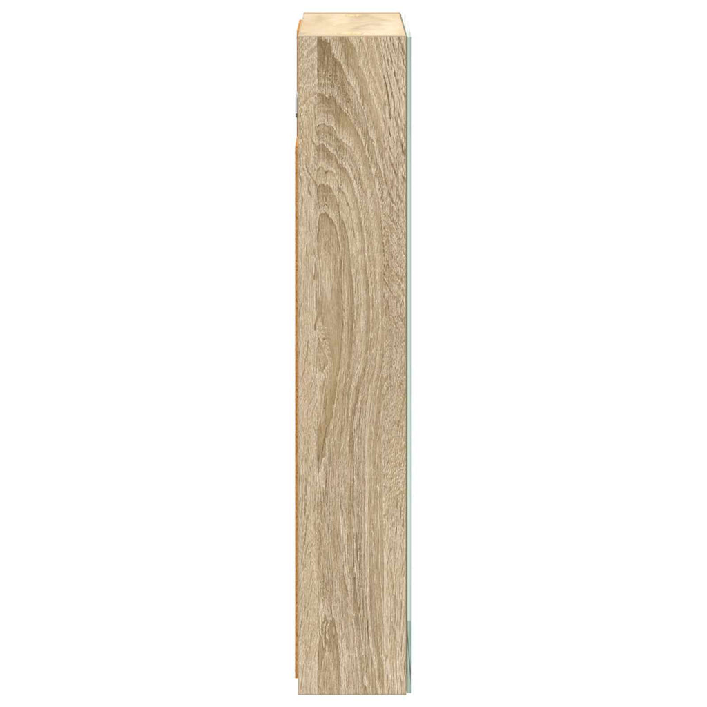 vidaXL Szafka z lustrem do łazienki Dąb Sonoma 40 x 10,5 x 60,5 cm