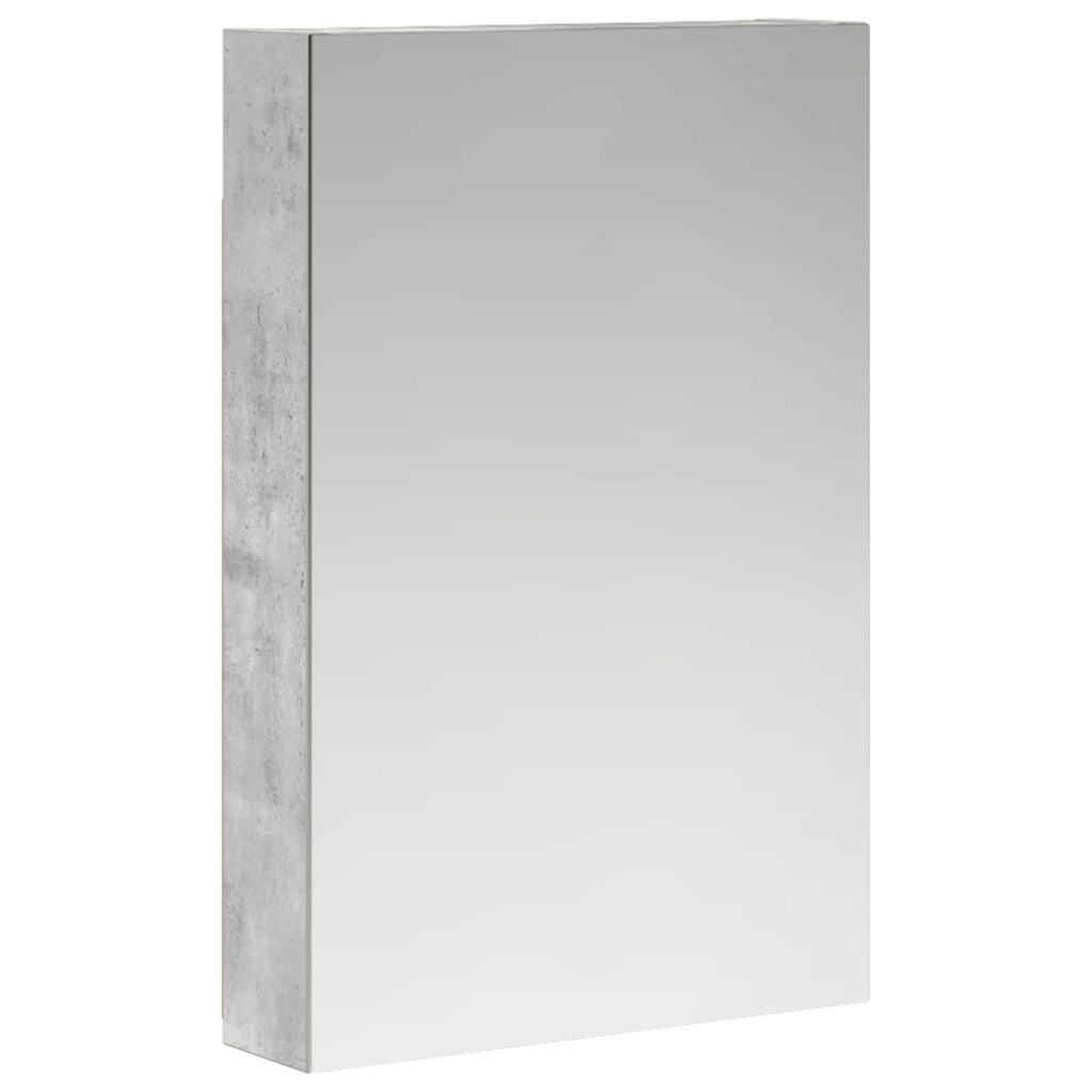 vidaXL Szafka z lustrem do łazienki Betonowy szary 40 x 10,5 x 60,5 cm