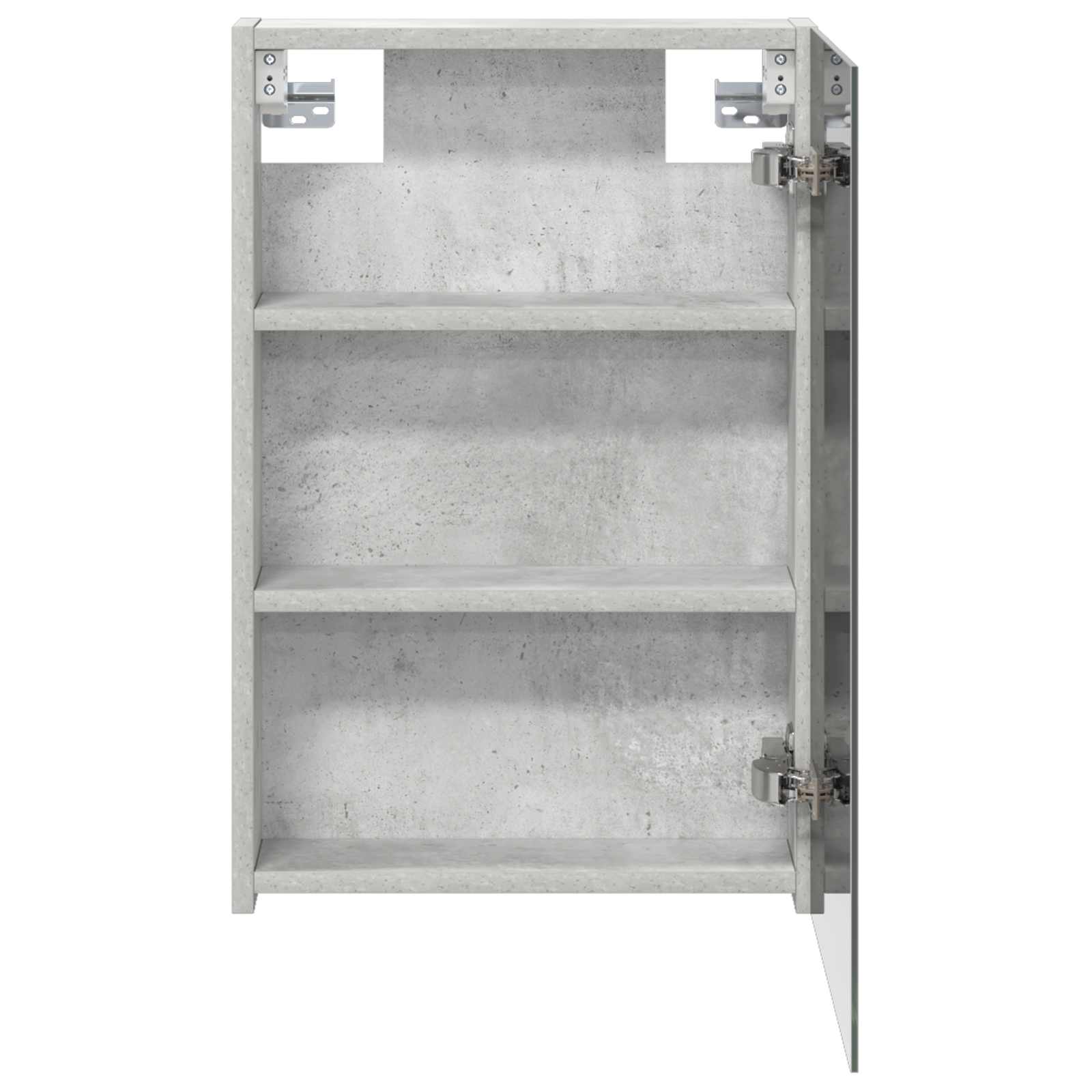 vidaXL Szafka z lustrem do łazienki Betonowy szary 40 x 10,5 x 60,5 cm