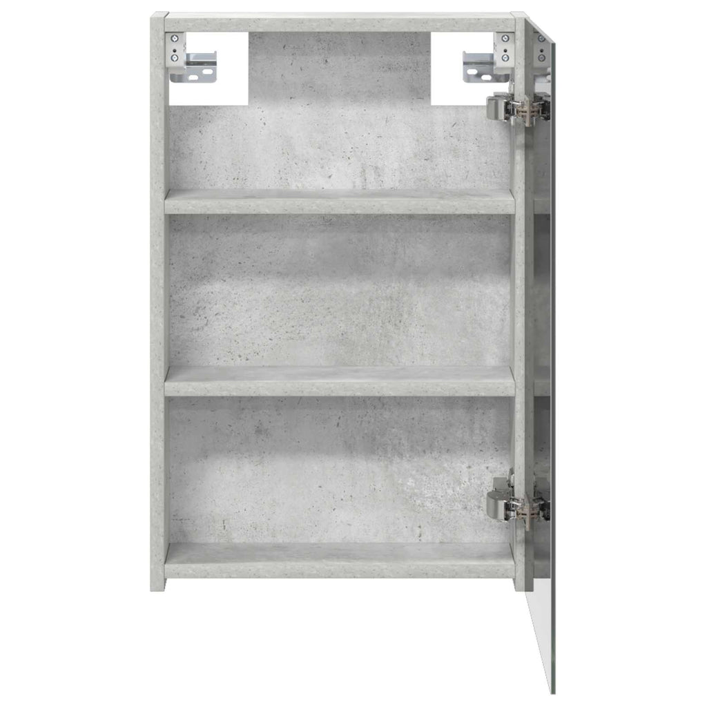 vidaXL Szafka z lustrem do łazienki Betonowy szary 40 x 10,5 x 60,5 cm