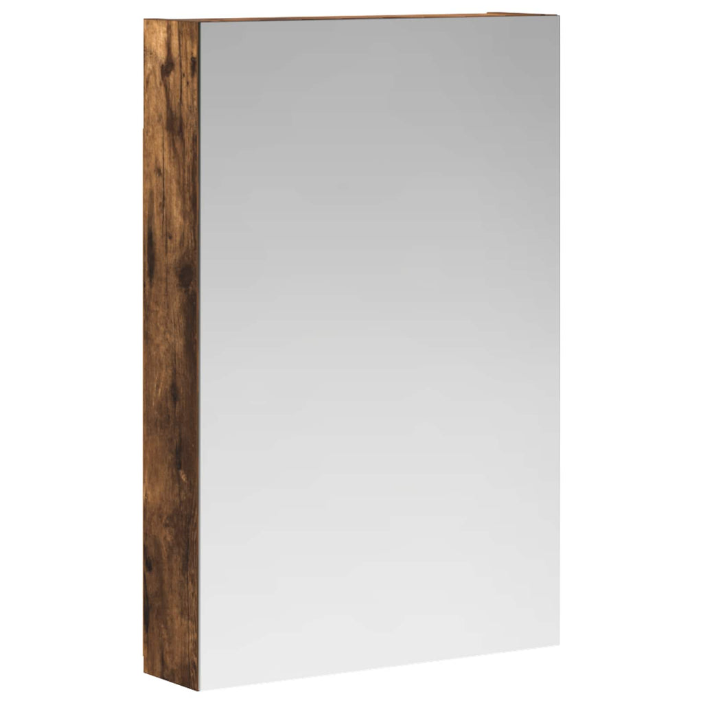 vidaXL Szafka z lustrem do łazienki Dąb wędzony 40 x 10,5 x 60,5 cm