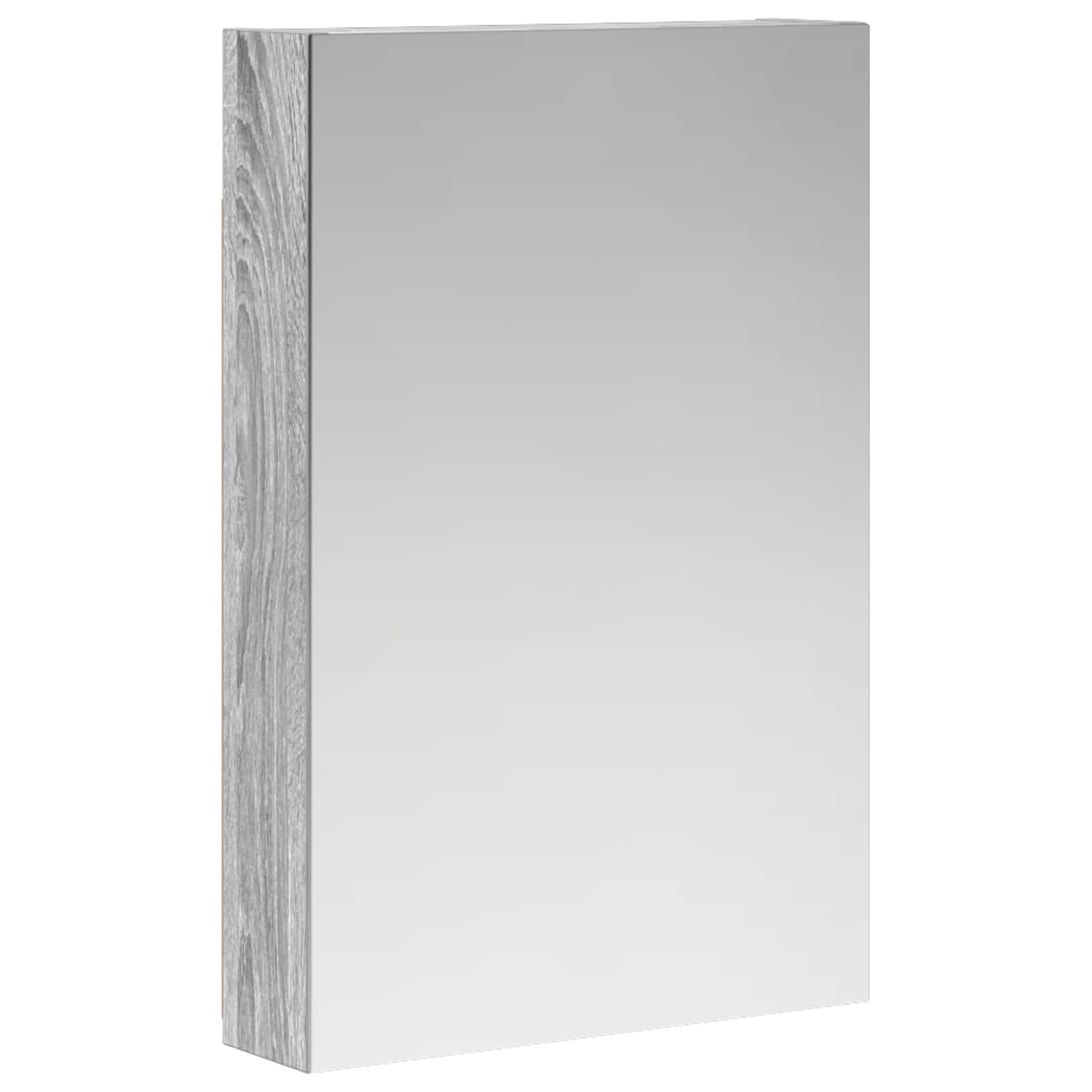 vidaXL Szafka z lustrem do łazienki Szary Sonoma 40 x 10,5 x 60,5 cm