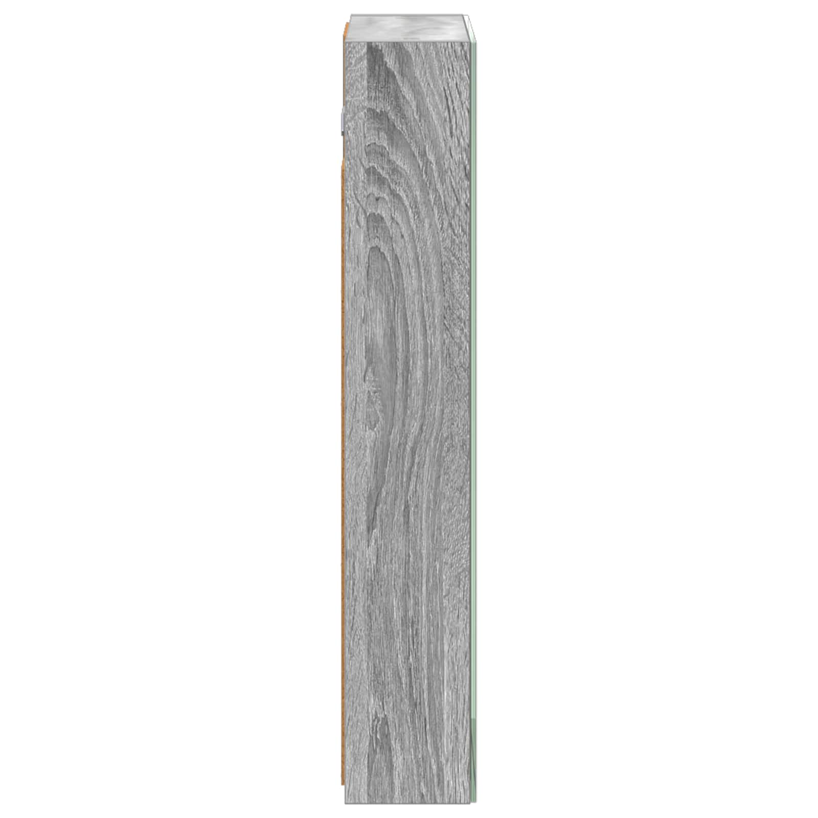vidaXL Szafka z lustrem do łazienki Szary Sonoma 40 x 10,5 x 60,5 cm