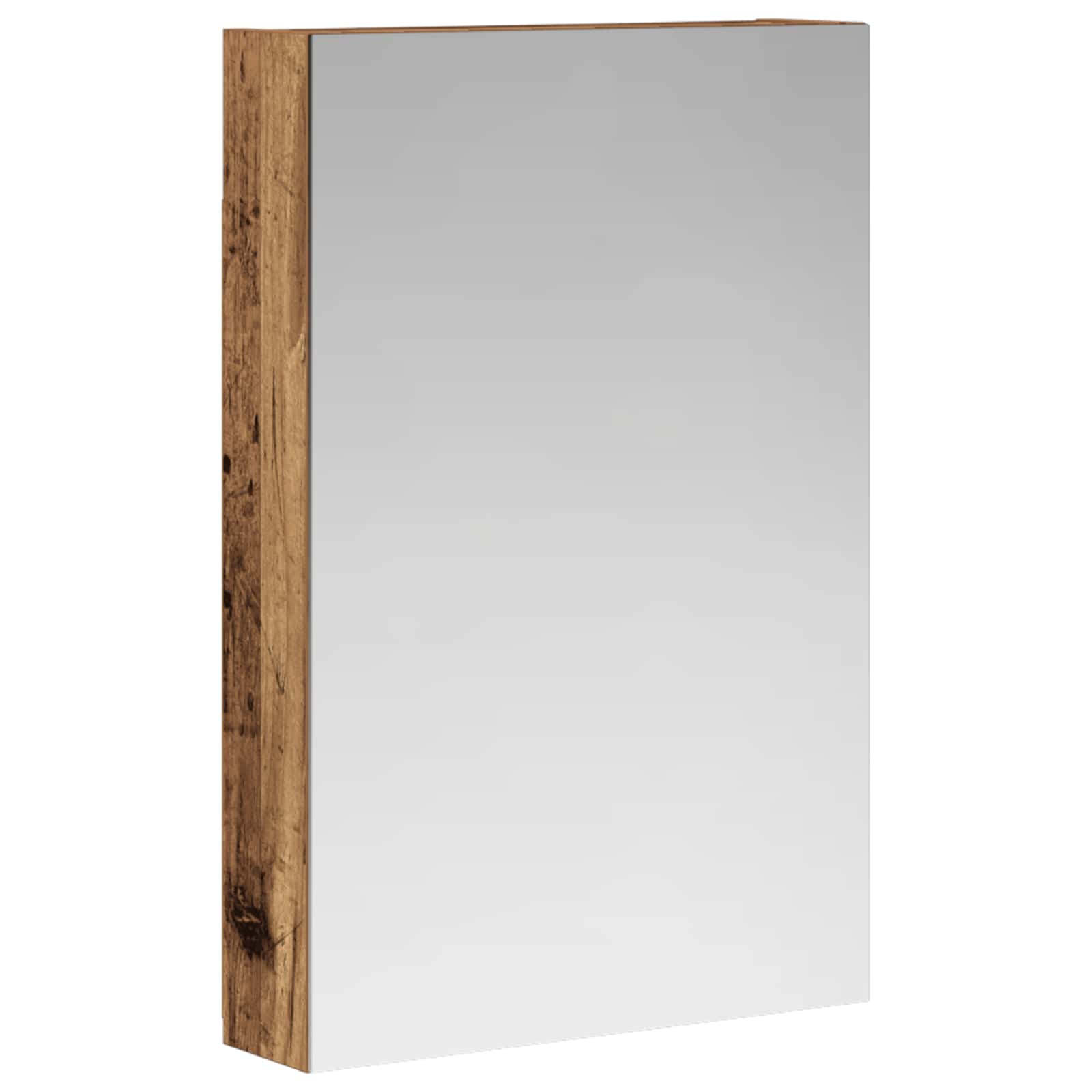vidaXL Szafka z lustrem do łazienki Stare drewno 40 x 10,5 x 60,5 cm