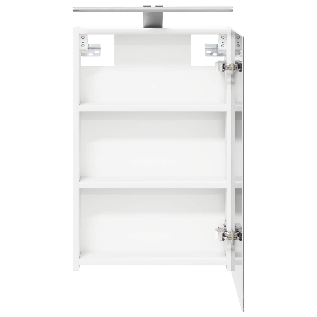vidaXL Szafka z lustrem do łazienki z półką Biały 40 x 10,5 x 60,5 cm