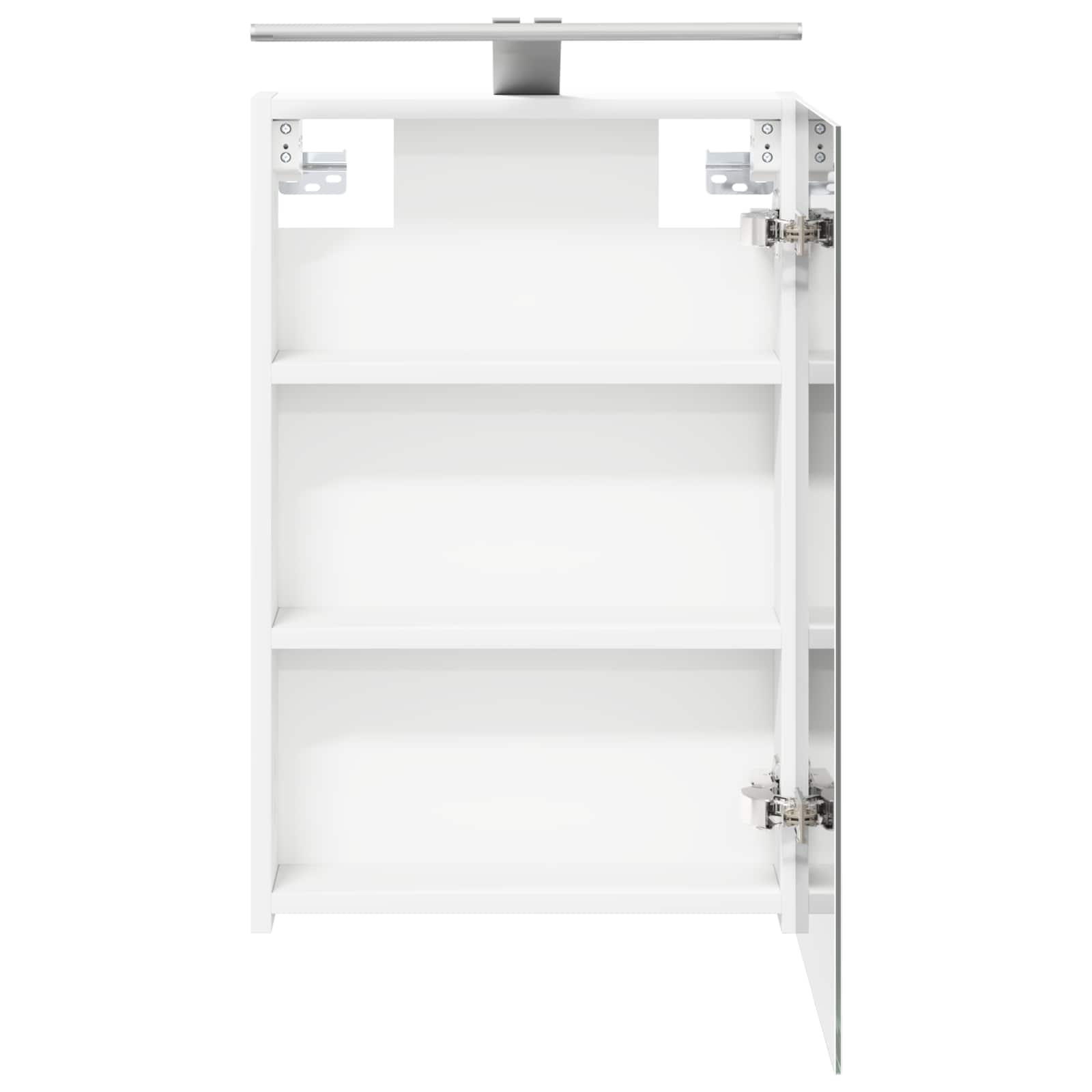 vidaXL Szafka z lustrem do łazienki z półką Biały 40 x 10,5 x 60,5 cm