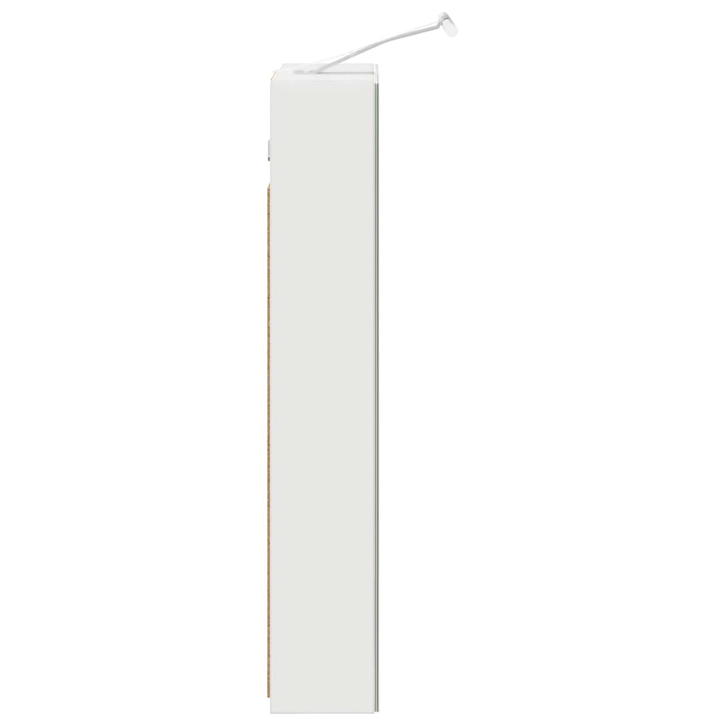 vidaXL Szafka z lustrem do łazienki z półką Biały 40 x 10,5 x 60,5 cm