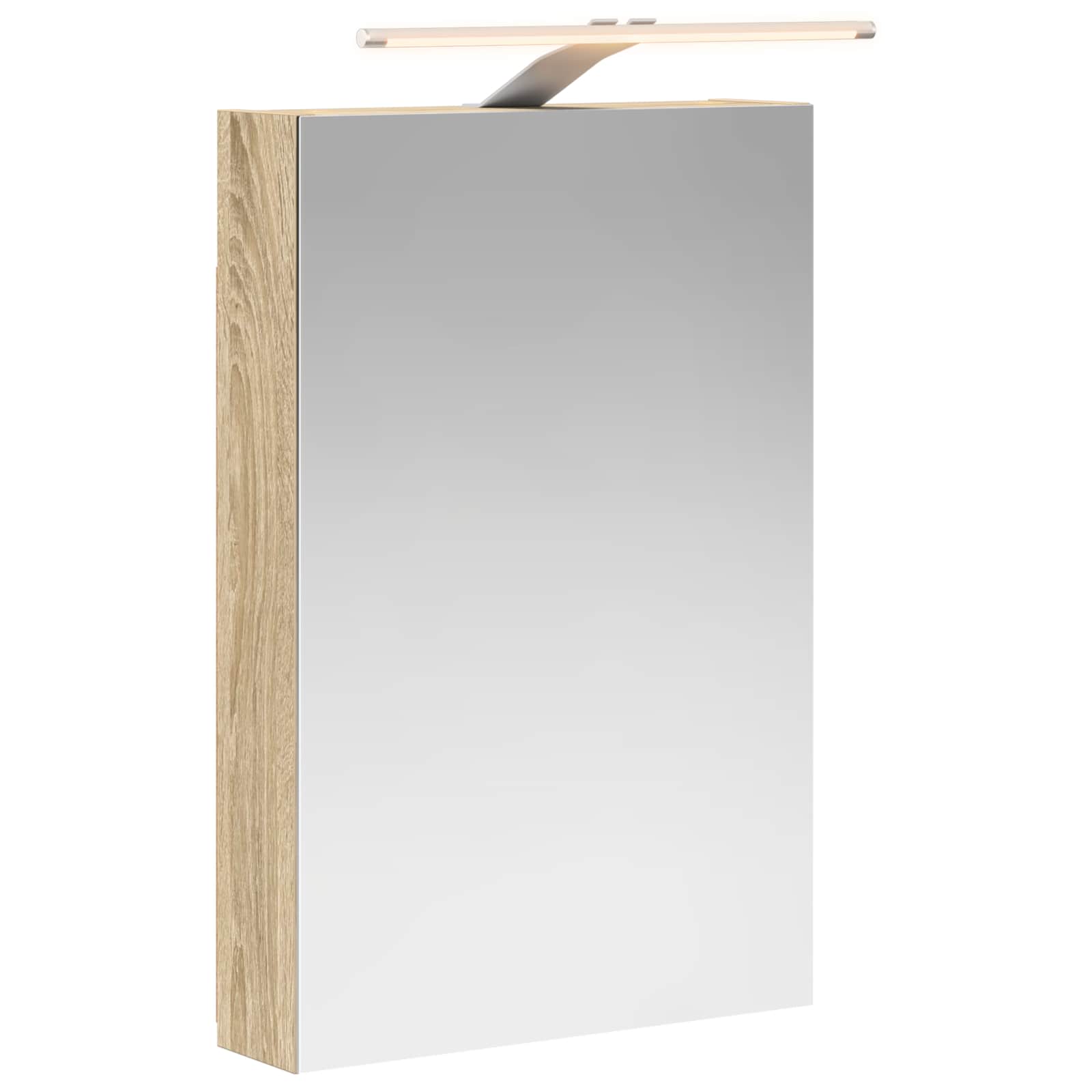 vidaXL Szafka z lustrem do łazienki Dąb Sonoma 40 x 10,5 x 60,5 cm