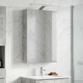 vidaXL Szafka z lustrem do łazienki Betonowy szary 40 x 10,5 x 60,5 cm