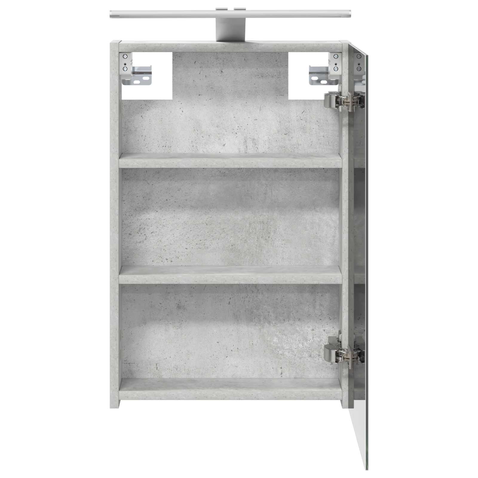 vidaXL Szafka z lustrem do łazienki Betonowy szary 40 x 10,5 x 60,5 cm