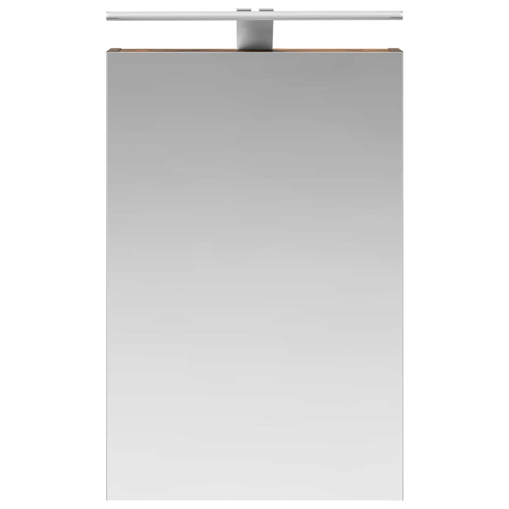 vidaXL Szafka z lustrem do łazienki Dąb wędzony 40 x 10,5 x 60,5 cm