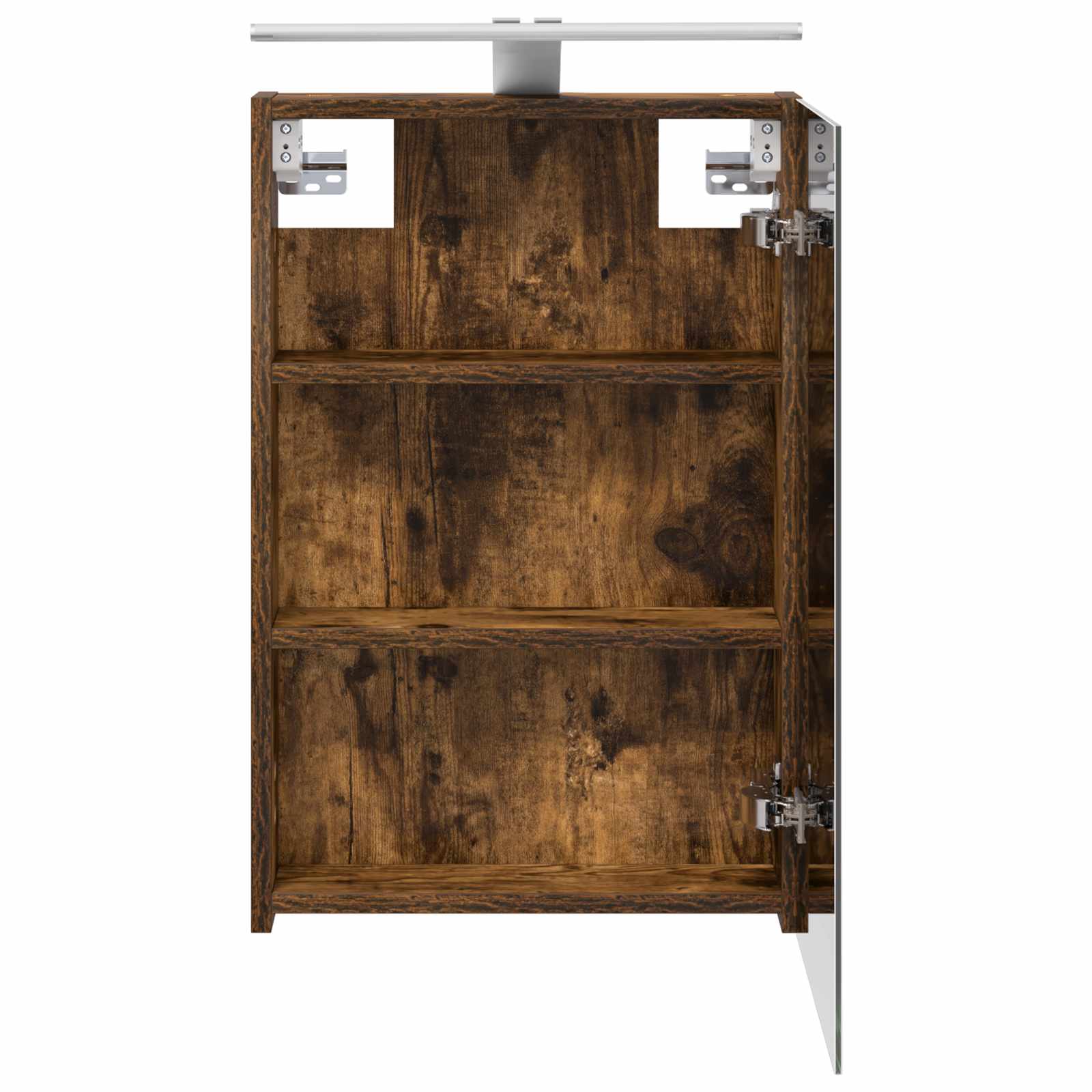 vidaXL Szafka z lustrem do łazienki Dąb wędzony 40 x 10,5 x 60,5 cm