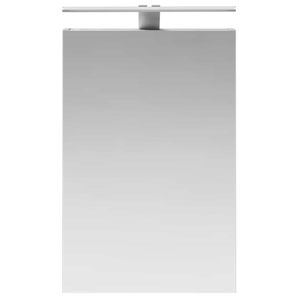 vidaXL Szafka z lustrem do łazienki Szary Sonoma 40 x 10,5 x 60,5 cm