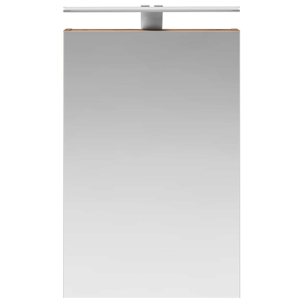 vidaXL Szafka z lustrem do łazienki Stare drewno 40 x 10,5 x 60,5 cm