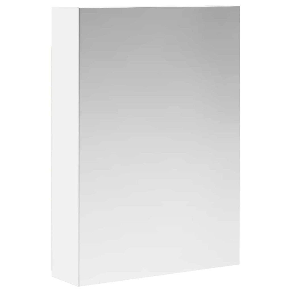 vidaXL Szafka z lustrem do łazienki z półką Biały 50 x 14,5 x 70 cm