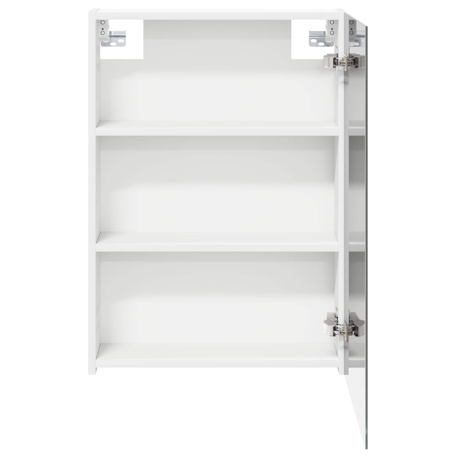 vidaXL Szafka z lustrem do łazienki z półką Biały 50 x 14,5 x 70 cm